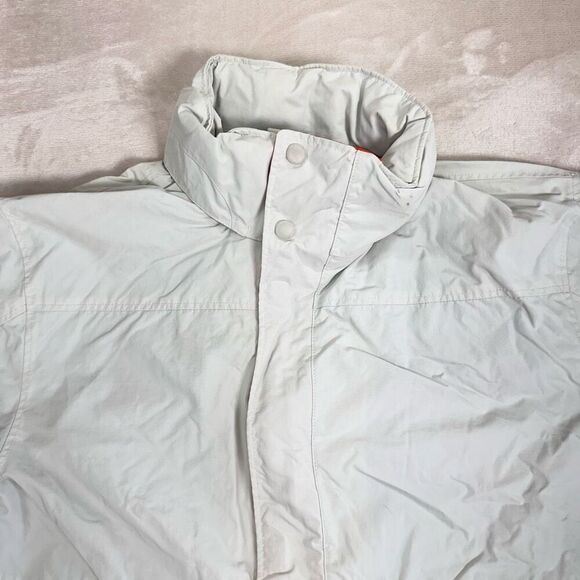 L.L. Bean Jacket Mens Medium Khaki WEATHER CHALLENGER Hidden Hood LW Jacket - Picture 4 of 11